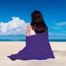 Blue Abstract Outerspace Beach Blanket