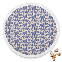 Blue Butterflies Animal Beach Blanket