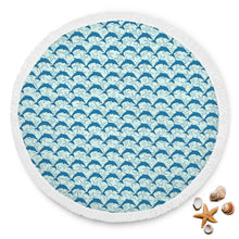 Blue Dolphin Animal Beach Blanket