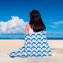 Blue Dolphin Animal Beach Blanket