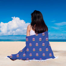Blue Easter Egg Beach Blanket