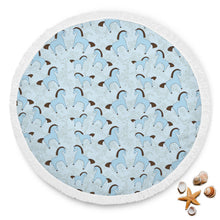 Blue Horse Beach Blanket