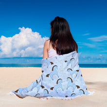 Blue Horse Beach Blanket