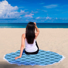 Blue Octopus Animal Beach Blanket