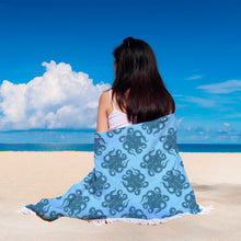 Blue Octopus Animal Beach Blanket