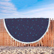 Blue Outerspace Beach Blanket