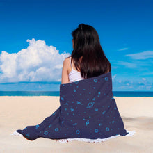 Blue Outerspace Beach Blanket
