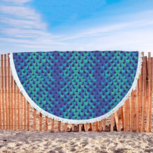 Blue Tale Mermaid Beach Blanket