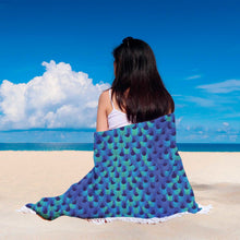 Blue Tale Mermaid Beach Blanket
