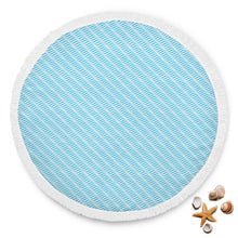 Blue Wave Abstract Beach Blanket
