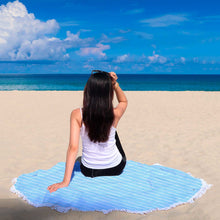 Blue Wave Abstract Beach Blanket