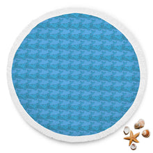 Blue Whale Abstract Beach Blanket