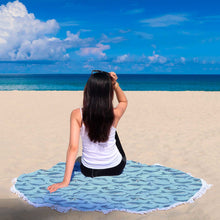 Blue Whale Mermaid Beach Blanket