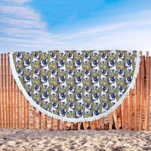 Bone French Bulldog Beach Blanket