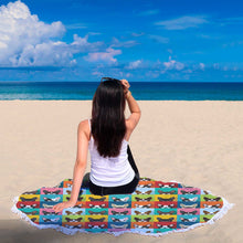 Boston Terrier Dog Beach Blanket