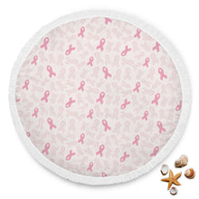 Breast Cancer Ribbon Beach Blanket