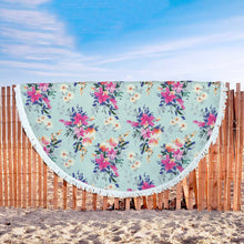 Bright Classic Floral Beach Blanket