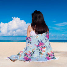 Bright Classic Floral Beach Blanket