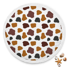 Brown Cow Skin Beach Blanket