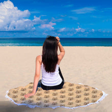Brown German Shepherd Beach Blanket