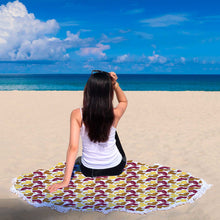 Brown Ram Printed Beach Blanket