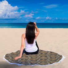 Brown Snake Skin Animal Beach Blanket