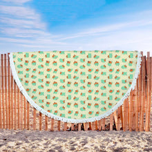 Bulbasaur Polka Pokemon Beach Blanket