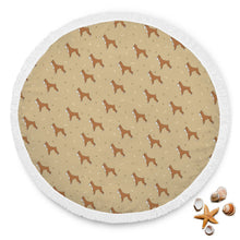 Brown Bone Boxer Beach Blanket