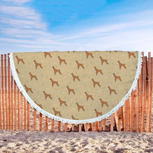 Brown Bone Boxer Beach Blanket