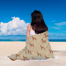 Brown Bone Boxer Beach Blanket