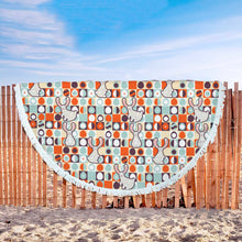 Bunny Abstract Patterned Beach Blanket