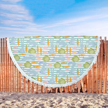 Bunny And Carrots Beach Blanket