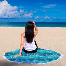 Cancer Blue Zodiac Beach Blanket