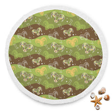 Capricorn Green Zodiac Beach Blanket