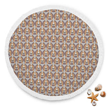 Cartoon Basset Hounds Beach Blanket
