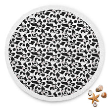 Cartoon Cow Patterned Beach Blanket
