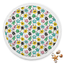 Cartoon Monster Beach Blanket