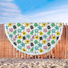 Cartoon Monster Beach Blanket