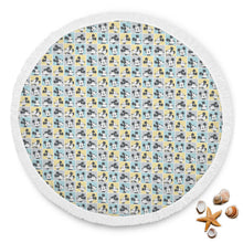 Cartoon Tile Mickey Beach Blanket