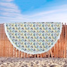Cartoon Tile Mickey Beach Blanket