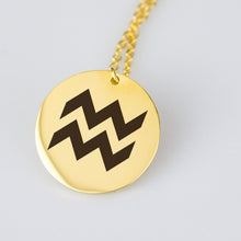 Aquarius Sign Pendant