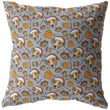 Christmas Holiday Jack Russell Terrier Pillow