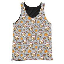 Christmas Holiday Jack Russell Terrier Sublimated Cut Sew Tank