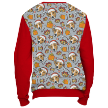 Christmas Holiday Jack Russell Terrier All Over Print Sweatshirt
